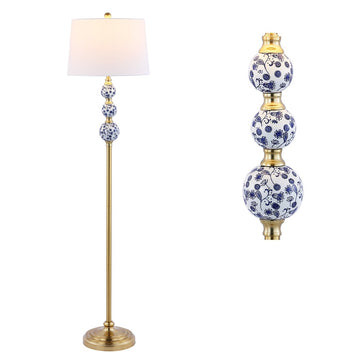 Tavira 62.5" Classic Midcentury Iron LED Floor Lamp - JONATHAN Y